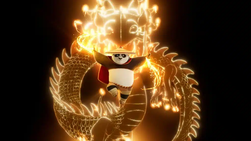 photo kung fu panda 4 avec Jack Black