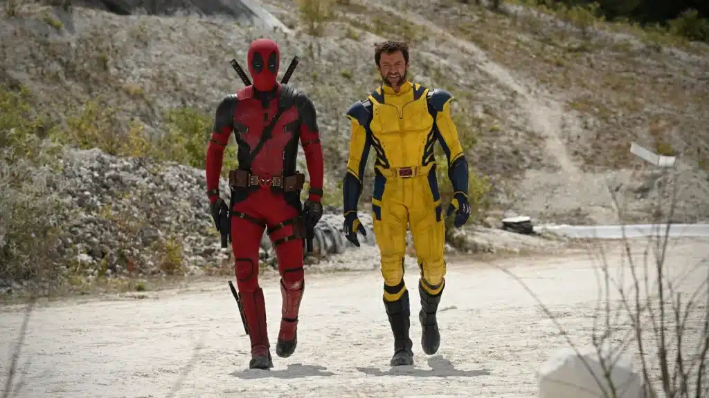 photo du film deadpool and wolverine avec hugh jackman et ryan reynolds
