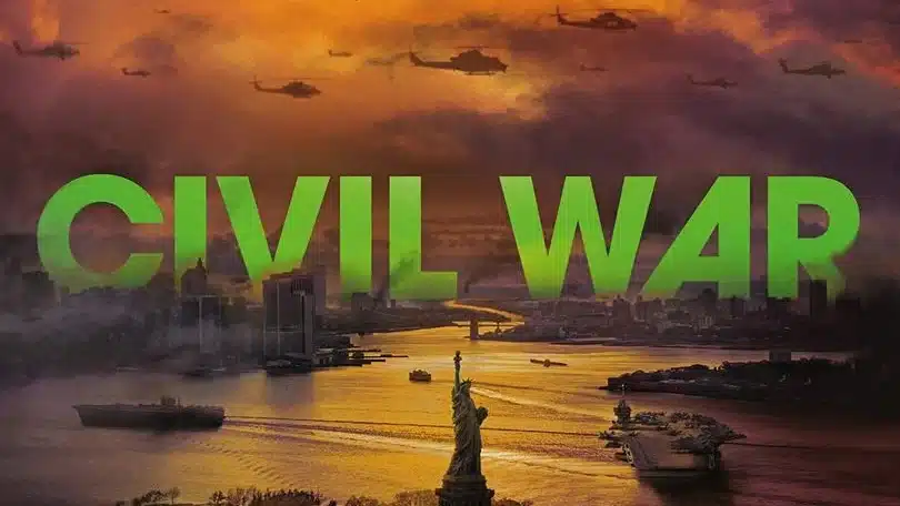 Poster du film Civil War avec Kristen Dunst et Wagner Moura