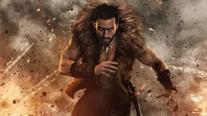 poster kraven the hunter avec Aaron Taylor-Johnson, Russell Crowe
