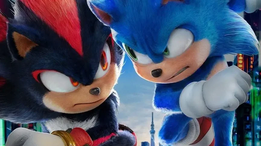 poster sonic 3 le film avec Ben Schwartz, Colleen O'Shaughnessey, jim carrey, keanu reeves, idris elba