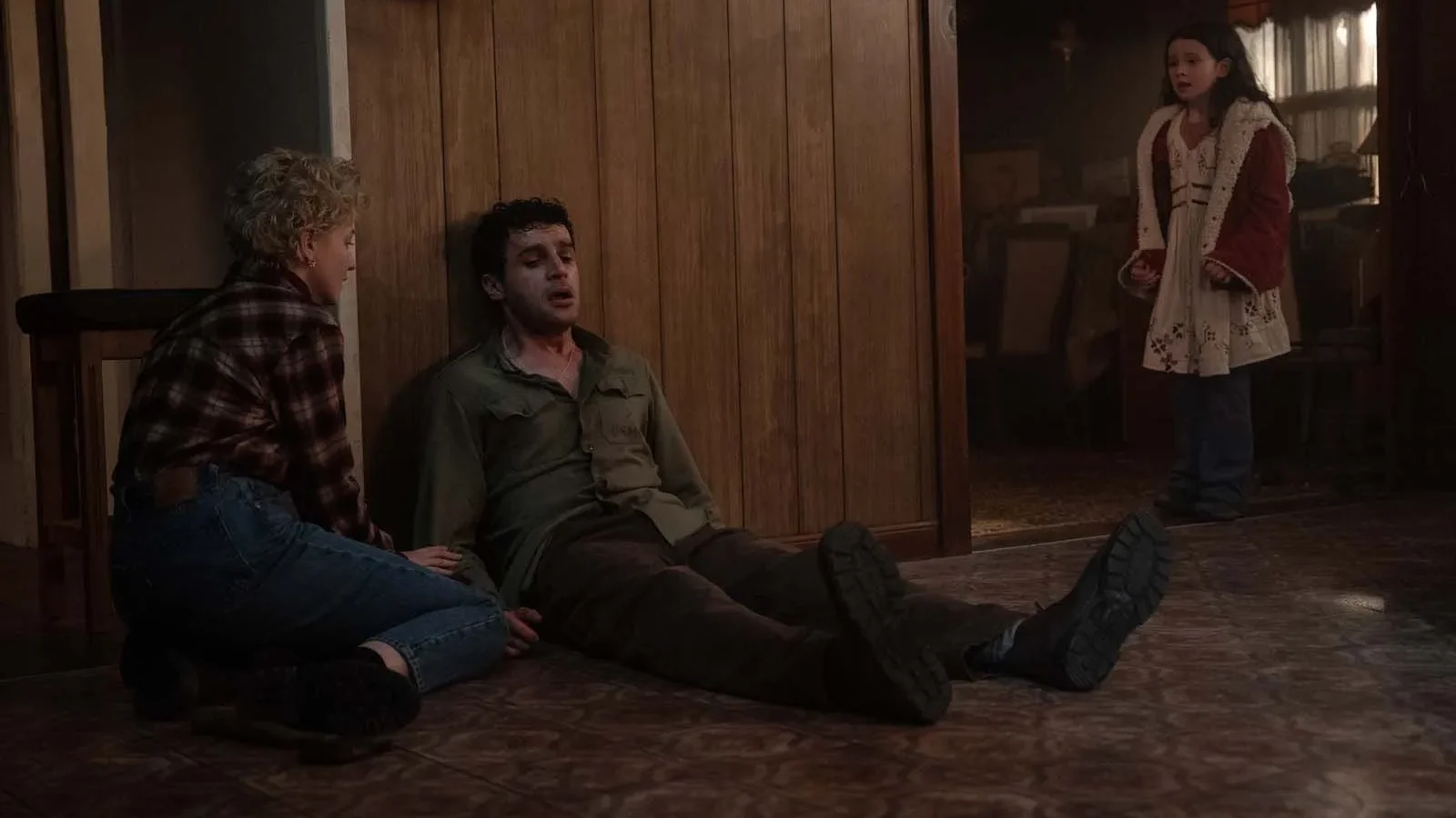 photo wolf man de Leigh Whannell avec Christopher Abbott, Julia Garner, Matilda Firth