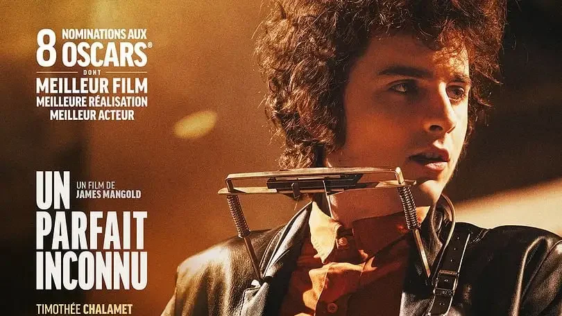 poster du film un parfait inconnu de james mangold avec Timothée Chalamet, Edward Norton, Elle Fanning