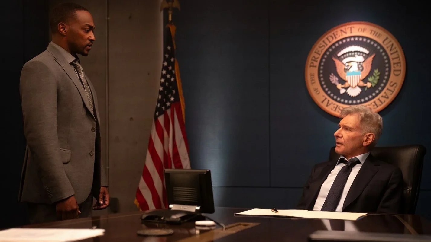 photo Captain America: brave new world réalisé par Julius Onah avec Anthony Mackie, Harrison Ford, Danny Ramirez