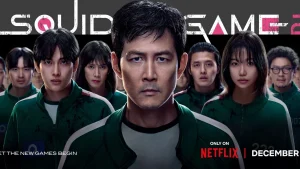 poster squid game saison 2 de Hwang Dong-hyuk avec Jung-jae Lee, Lee Byung-Hun, Wi Ha-Joon