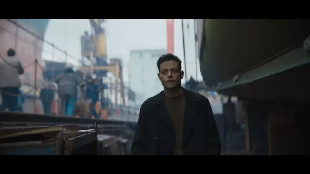 photo du film the amateur 2025 réalisé par James Hawes avec Rami Malek, Laurence Fishburne, Rachel Brosnahan