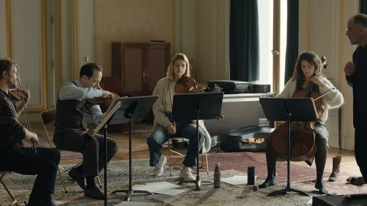 photo film les musiciens réalisé par Grégory Magne avec Valérie Donzelli, Frédéric Pierrot, Mathieu Spinosi, Emma Ravier, Daniel Garlitsky, Marie Vialle